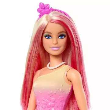 Barbie: Prințesă magică păpușă - roz AMBALAJ DETERIORAT - .foto