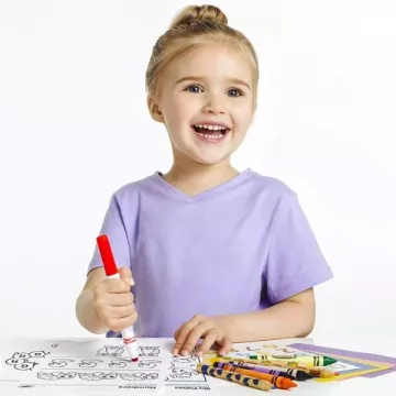 Crayola Mini Kids: Set maxi de colorat cu carioci - Animale-unicorn AMBALAJ DETERIORAT - .foto