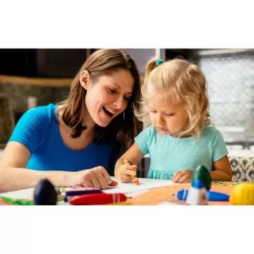 Crayola Mini Kids: Maxi kifestő és filctoll készlet - Állatkornis CSOMAGOLÁSÉRÜLT - . kép
