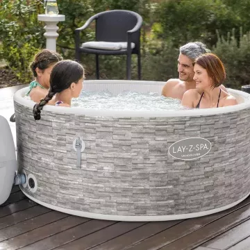 Bestway: cadă cu hidromasaj gonflabilă Lay-Z-Spa Vancouver AirJet Plus DEVALORIZAT - .foto