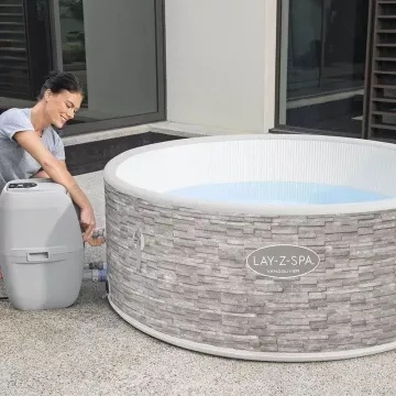 Bestway: cadă cu hidromasaj gonflabilă Lay-Z-Spa Vancouver AirJet Plus DEVALORIZAT - .foto