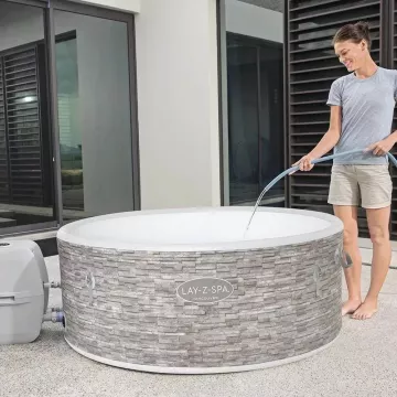 Bestway: cadă cu hidromasaj gonflabilă Lay-Z-Spa Vancouver AirJet Plus DEVALORIZAT - .foto