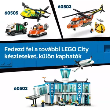LEGO® City Barca de salvare și elicopterul Gărzii de Coastă 60504 AMBALAJ DETERIORAT - .foto