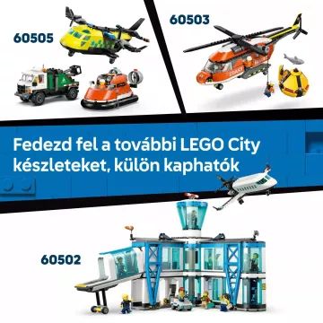 LEGO® City Barca de salvare și elicopterul Gărzii de Coastă 60504 AMBALAJ DETERIORAT - .foto