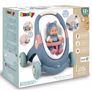 Little Smoby: cărucior 3 în 1 cu păpușă – AMBALAJ DETERIORAT - .foto