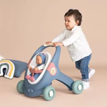 Little Smoby: 3 az 1-ben babakocsi babával CSOMAGOLÁSSÉRÜLT - . kép