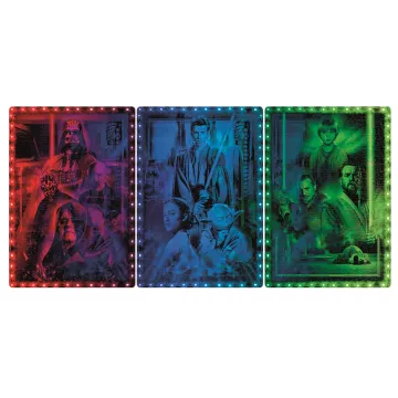 Puzzle Clementoni Star Wars Metamorphic 520 piese cu cadru cu LED-uri - .foto