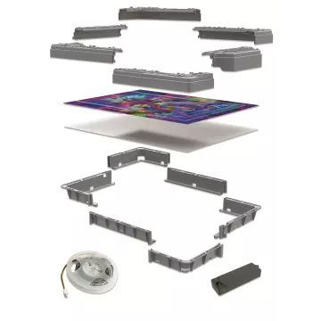 Clementoni Star Wars Metamorphic 520 db-os puzzle LED-es keretben - . kép