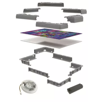 Clementoni Star Wars Metamorphic 520 db-os puzzle LED-es keretben - . kép