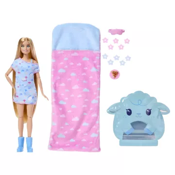 Barbie Pizsiparti Reveal baba - kék - . kép