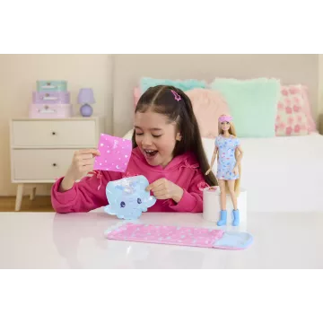 Barbie Pizsiparti Reveal baba - kék - . kép