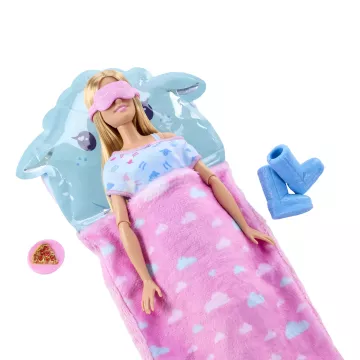 Păpușă Barbie Pijama Party Reveal - albastru - .foto