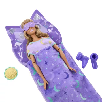 Păpușa Barbie Petrecere în pijama Reveal - mov - .foto