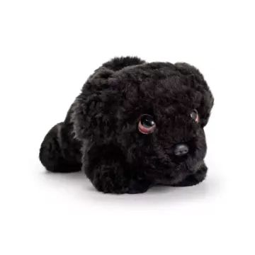 Fekvő plüss kutya, 25cm - többféle - . kép