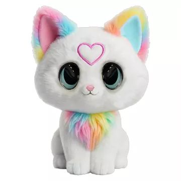 My Fuzzy Friends: Magic Whispers gato sussurrante peluche interativo - Kiki - .Imagem