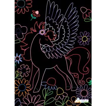 Avenir: Livro de arte para riscar com pégasos mágicos - .Imagem