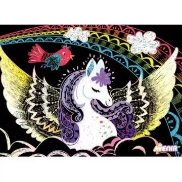 Avenir: Livro de arte para riscar com pégasos mágicos - .Imagem
