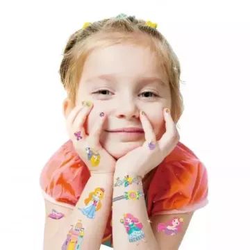 Avenir: princesių tatuiruočių ir nagų lipdukų rinkinys - .vaizdas