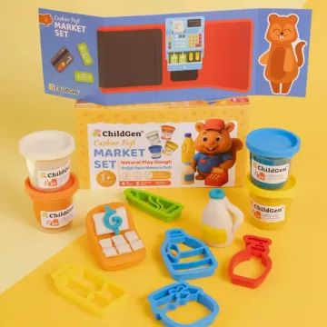 ChildGen: Pirkinių plastilino rinkinys dėžutėje – 100 % natūralus - .vaizdas