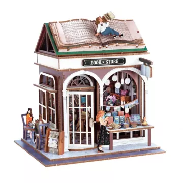 Buki: Dioramă librărie - puzzle 3D - .foto