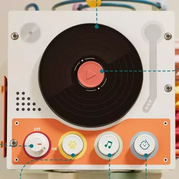 Topbright: Montessori zenekocka mikrofonnal és matató részekkel - . kép