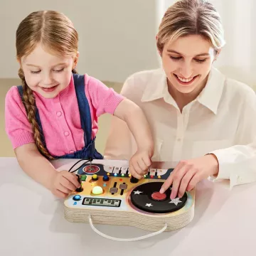 Topbright: Montessori interaktív DJ pult játéktábla fényekkel és hangokkal - . kép