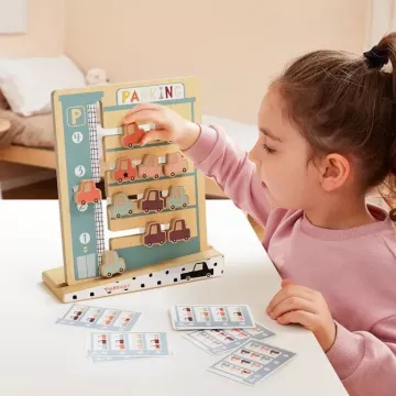 Topbright: joc logic din lemn cu puzzle-uri de parcare - .foto