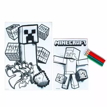 Kids Euroswan: Színező készlet, Minecraft - . kép