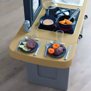 Smoby: Bucătărie de joacă interactivă Tefal Evolutive - 31 piese, AMBALAJ DETERIORAT - .foto