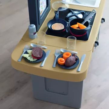 Smoby: Tefal Evolutive interaktív játékkonyha - 31 db-os CSOMAGOLÁSSÉRÜLT - . kép