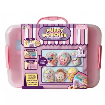Puffy Pouches: Pufi charm design szett - vattacukor - . kép