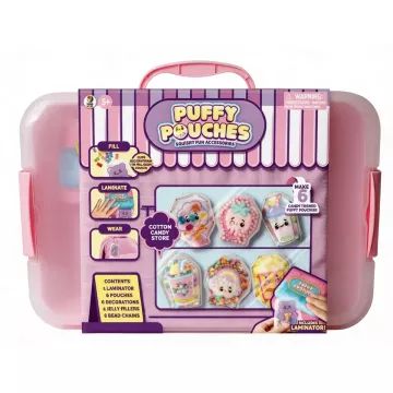 Puffy Pouches: Puschel‑Charm-Designset – Zuckerwatte - . bild aus