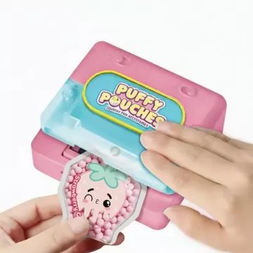 Puffy Pouches: sada puf dizajnov – cukrová vata - .Obrázok