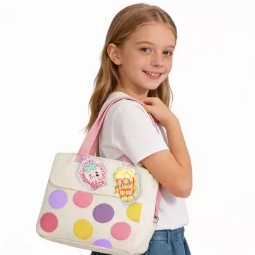 Puffy Pouches: Set design charm pufos - vată de zahăr - .foto