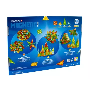Geomag Magnetic: Plăci Gems 100 4104 - .foto