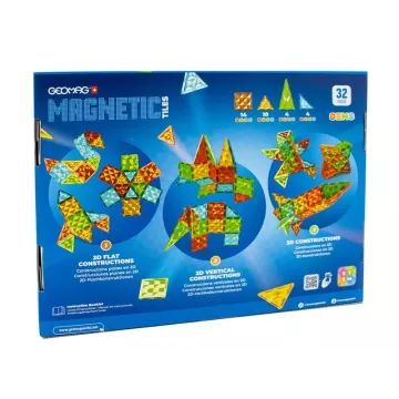Geomag Magnetic: Tiles Gems 32 Raket 4105 - .afbeelding