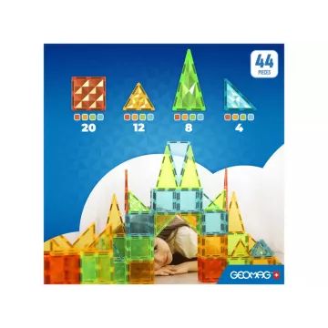 Geomag Magnético: Tiles Gems 44 4102 - .Imagem
