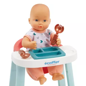 Écoiffier: Babázós ajándékszett babával, kisággyal és etetőszékkel - . kép