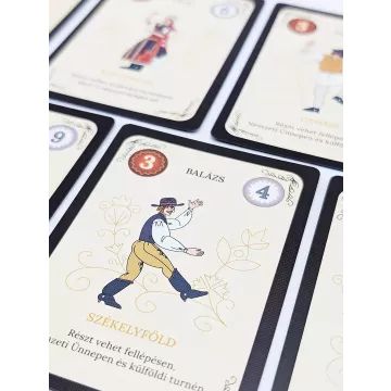 Il gioco da tavolo del gruppo di danza - in ungherese - .immagine