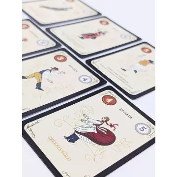 Il gioco da tavolo del gruppo di danza - in ungherese - .immagine