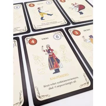 Il gioco da tavolo del gruppo di danza - in ungherese - .immagine