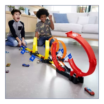 Set pistă de curse Hot Wheels: Multi-Loop Race Off - .foto