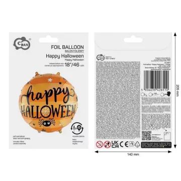 Happy Halloween folieballon – 46 cm, verpakt - .afbeelding