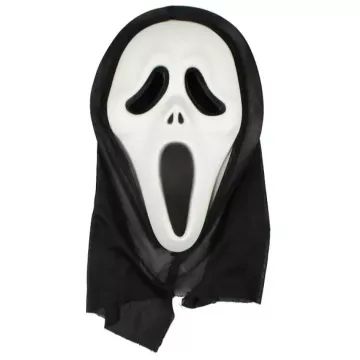 Scream-masker met capuchon – één maat voor iedereen - .afbeelding