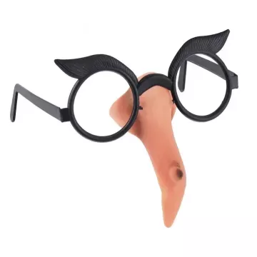 Ochelari și nas de vrăjitoare, accesoriu de costum - .foto