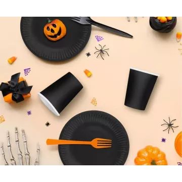 Gobelets en papier noirs, 250 ml, lot de 6 - .image
