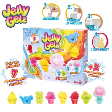 Jelly Gelz: Squishy készítő kreatív készlet - Virágok - . kép