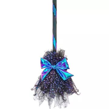 Heksenbezem – 85 cm, blauw - .afbeelding