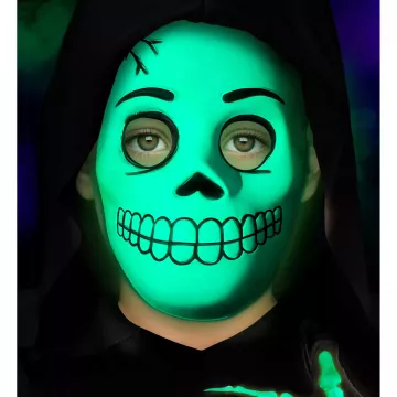 Mască EVA cu schelet fluorescent - .foto