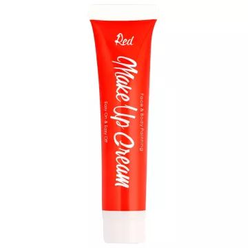 Ansigtsmaling i tube – 28 ml, rød - .billede